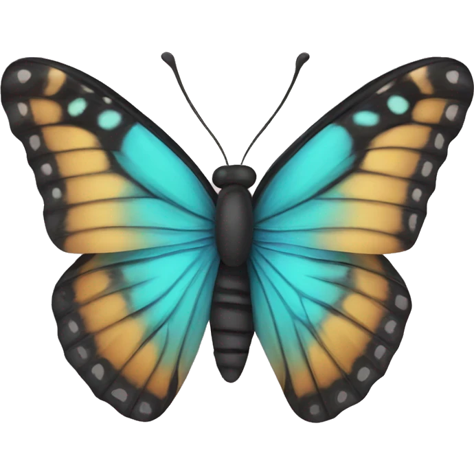 Butterfly with hulo emoji