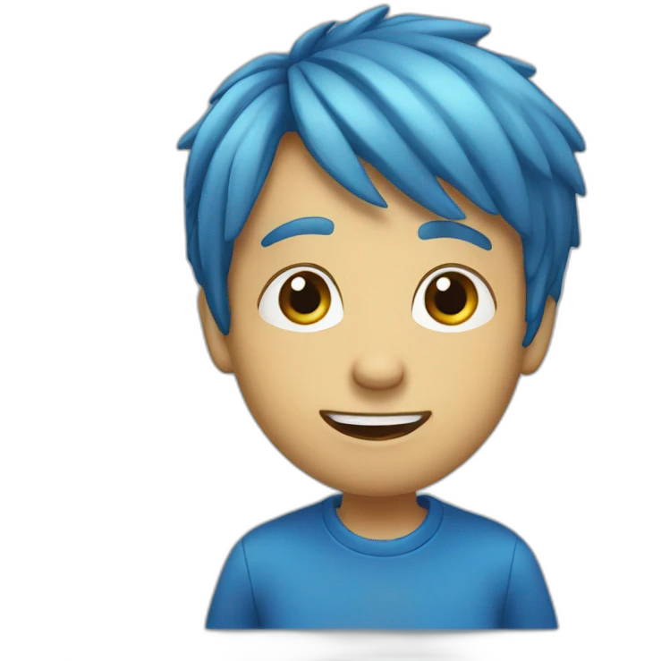 silly boy blue emoji