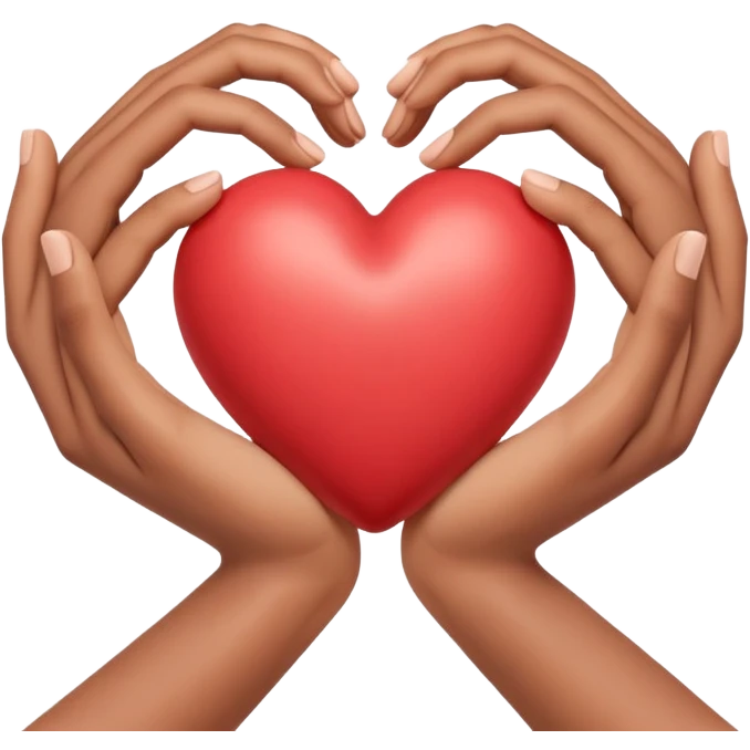 Heart shape with hands  emoji