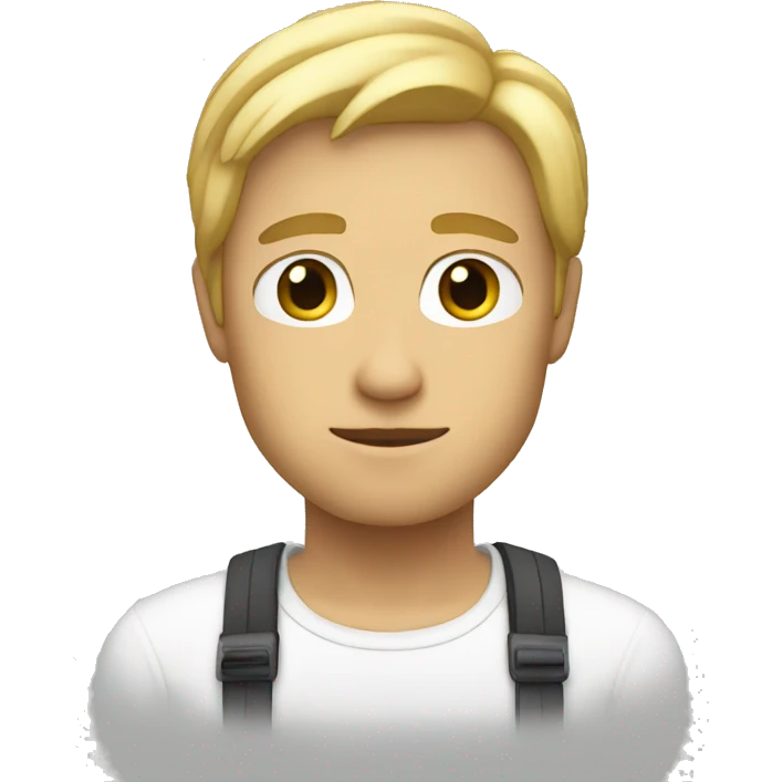 minimalistic white solo emoji