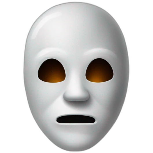 Scary movie mask emoji