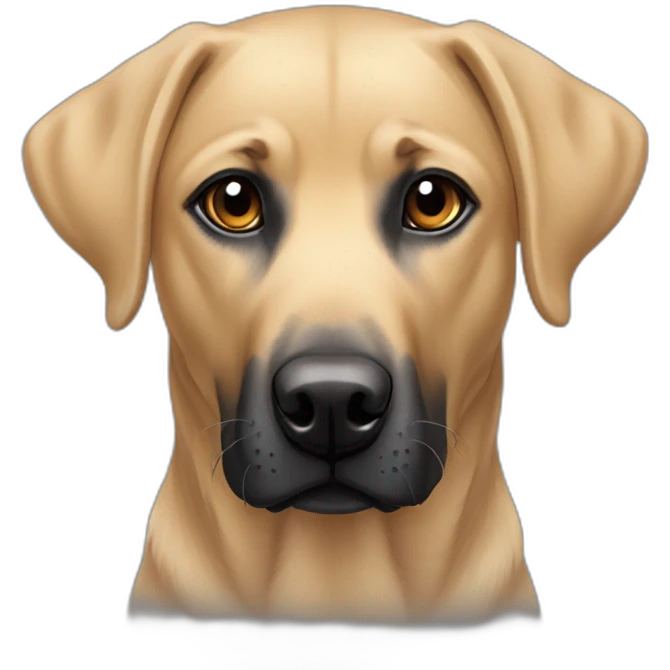 labrador crossed with beauceron gothic emoji