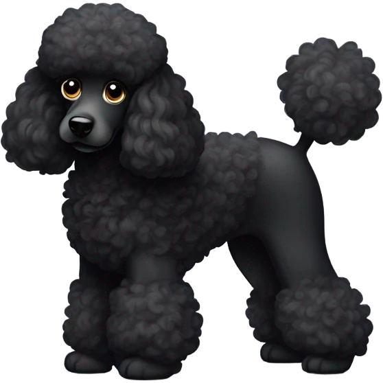 Black poodle emoji
