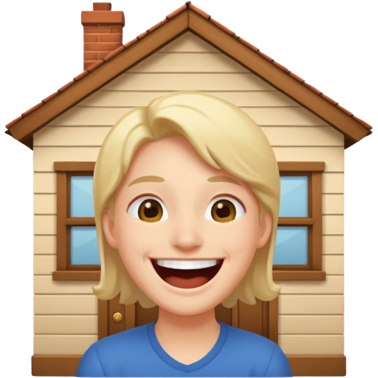 Inside my house laughing emoji