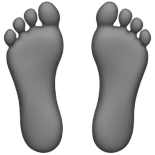 not an emoji but a photo of feet emoji