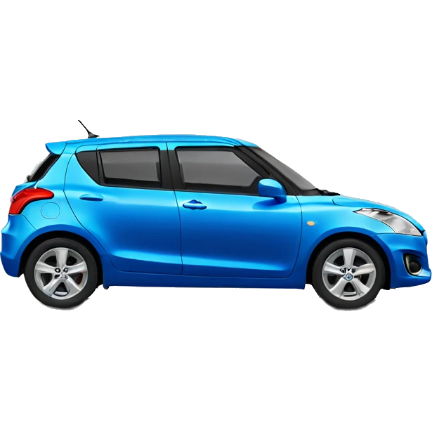 Blue Suzuki swift emoji