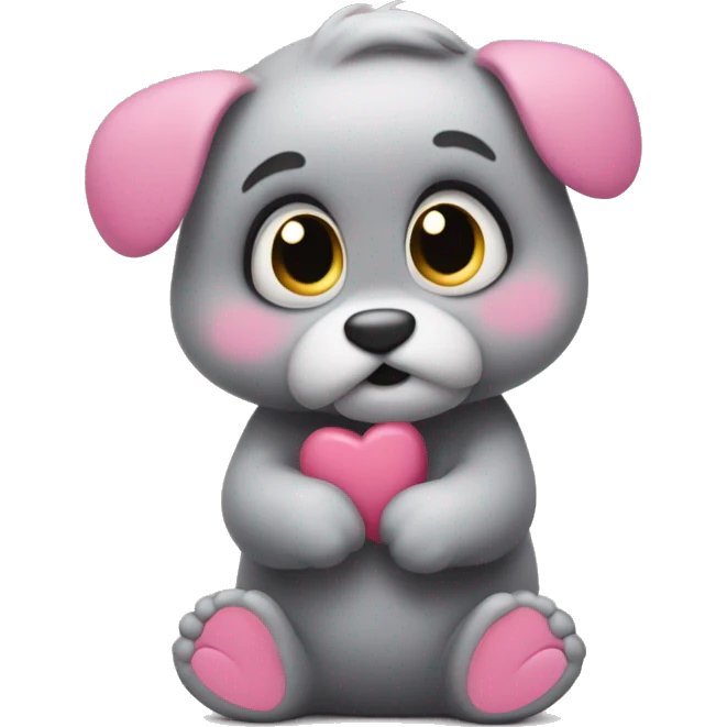 Shy pookie wit hearts emoji