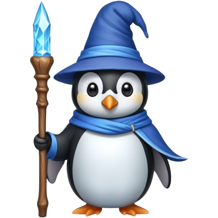 Penguin Wizard emoji