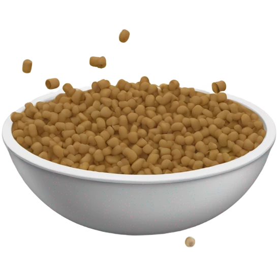 bowl of dog food emoji