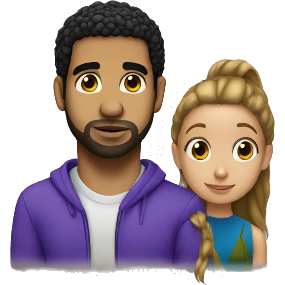 drake looking at a girl emoji