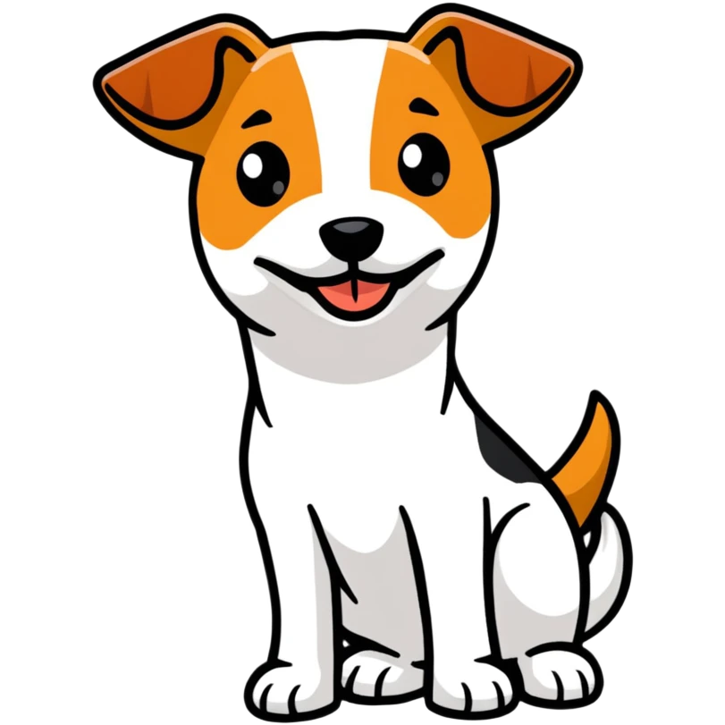 Jack Russell Terrier dog emoji