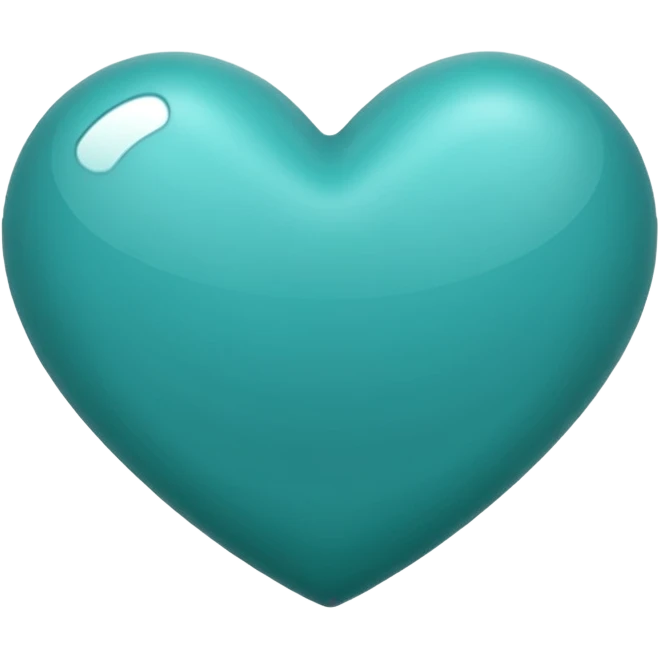 Teal heart emoji