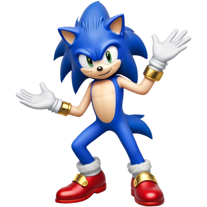 Sonic the hedgehog shrugging shoulder emoji
