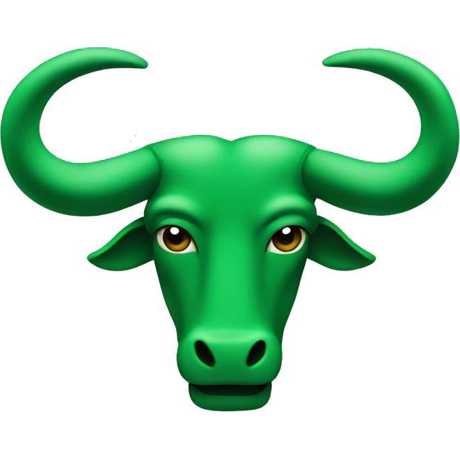 Green Taurus symbol  emoji