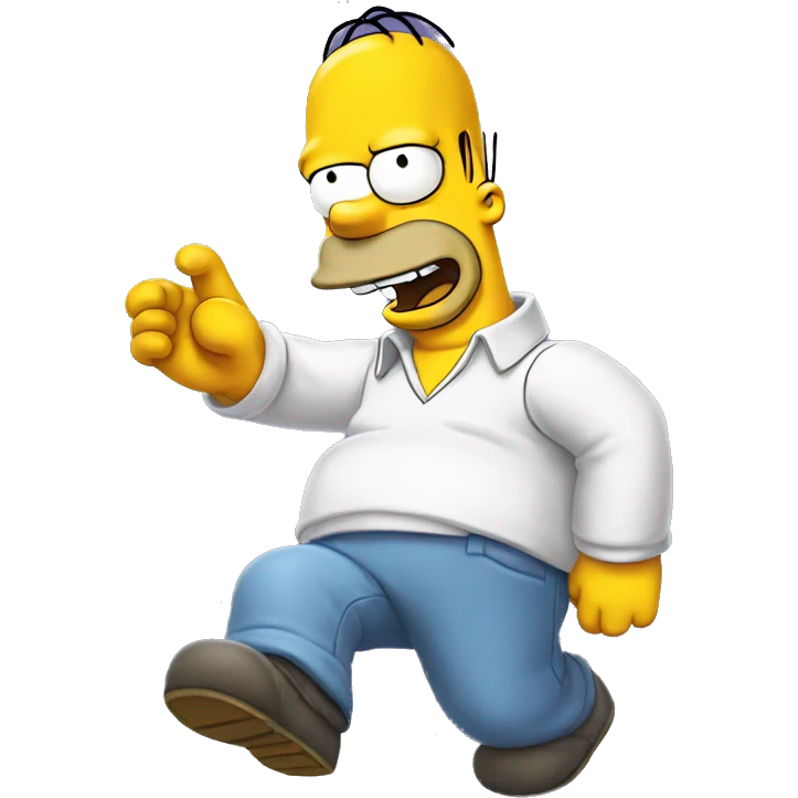 Homer Simpson happy emoji