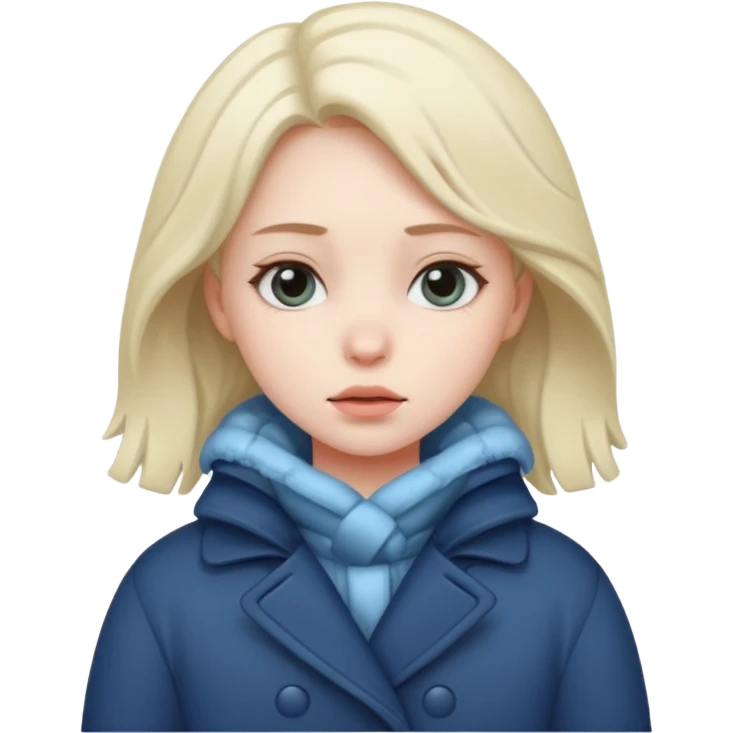 very cold girl emoji