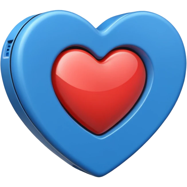 blue heart with a speaker emoji
