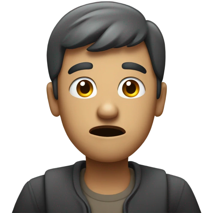 Person shrugging shoulders and arms and hands  flat to the side asking why emoji