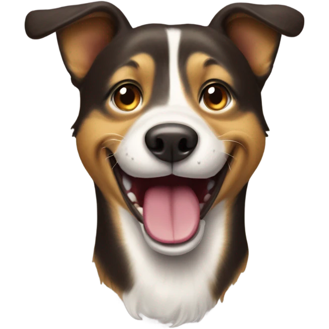 Dog smiling emoji