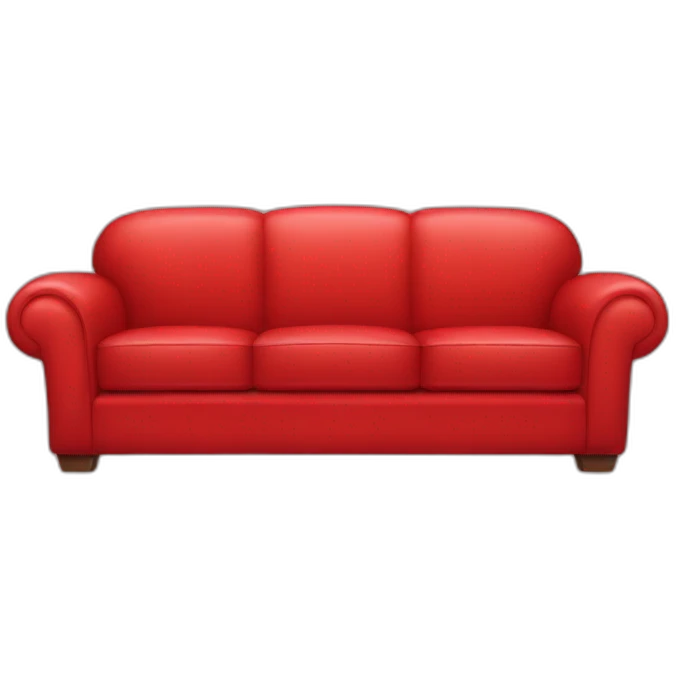 red couch happy emoji