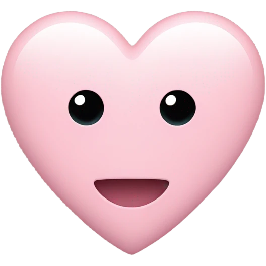 pastel pink heart emoji