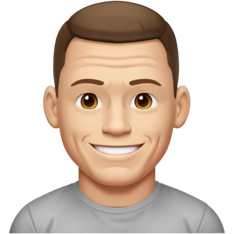 John cena emoji wearing t-shirt u can't c me emoji