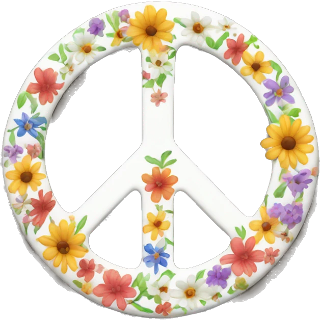 floral peace sign emoji