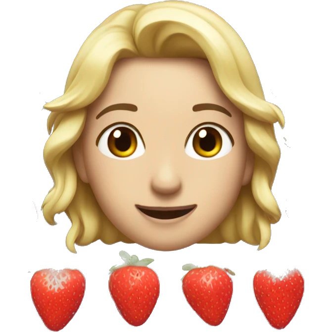 Pay de fresa lindo  emoji