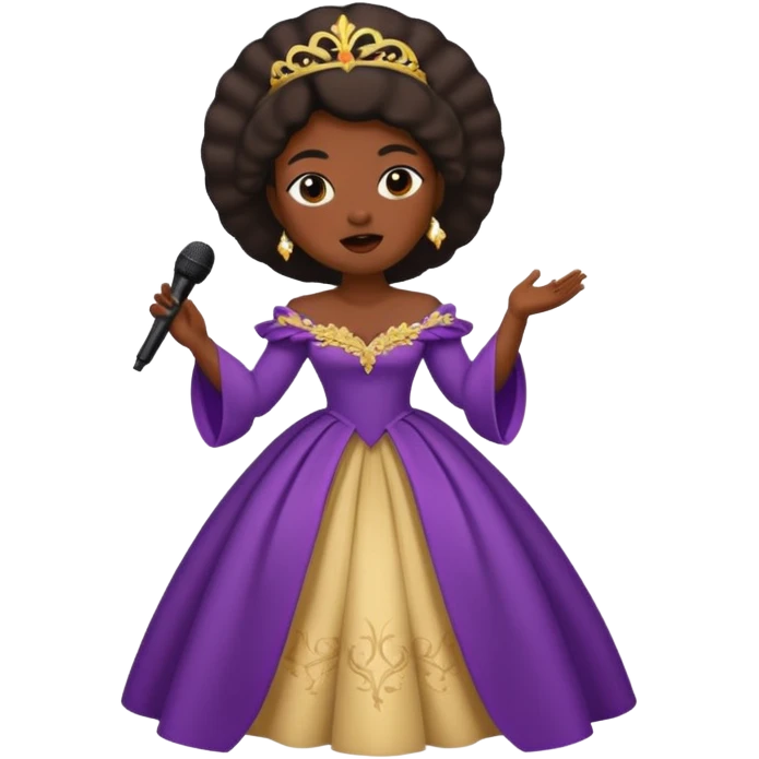 dar skin opera singer singing emoji