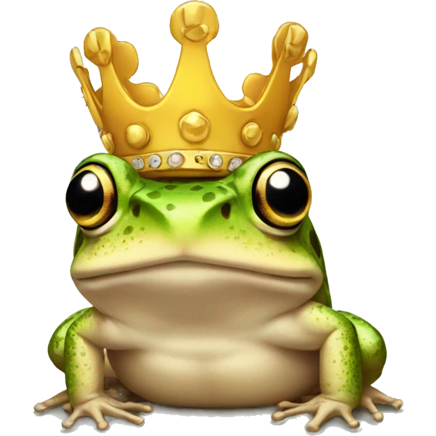 Toad wearing a crown emoji