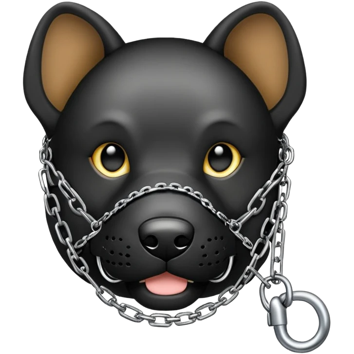 muzzle with leash emoji