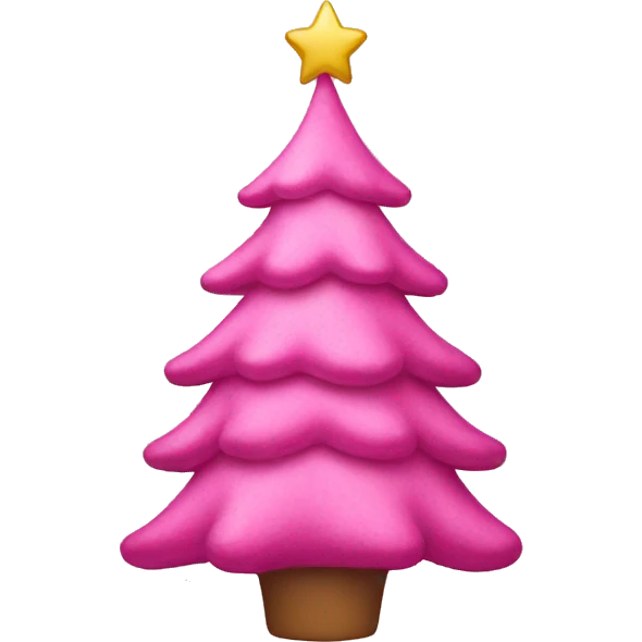 pink christmas tree emoji