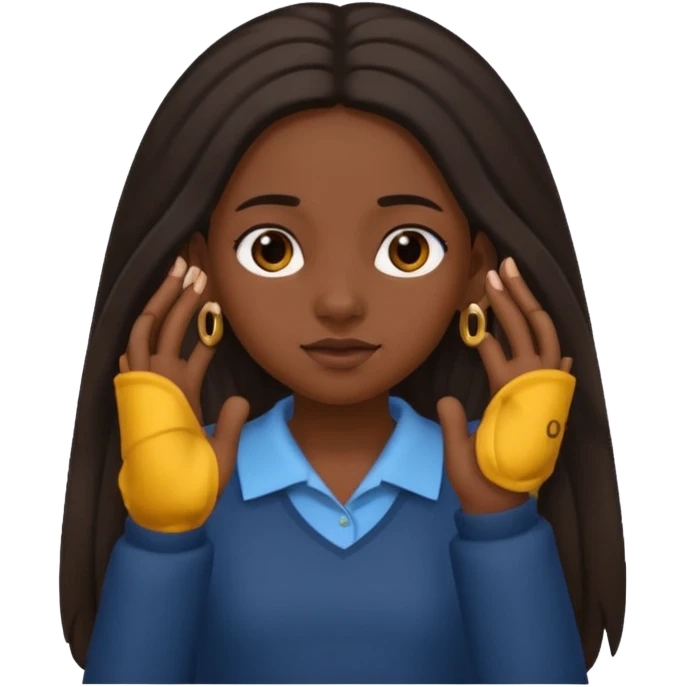 👧🏾👂🏾🤏🏾 emoji