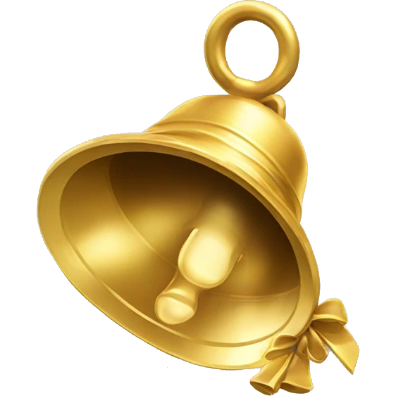 gold bell with XIII emoji