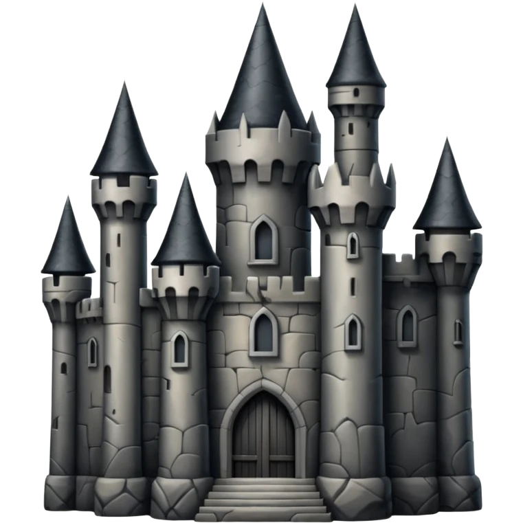 Black castle emoji