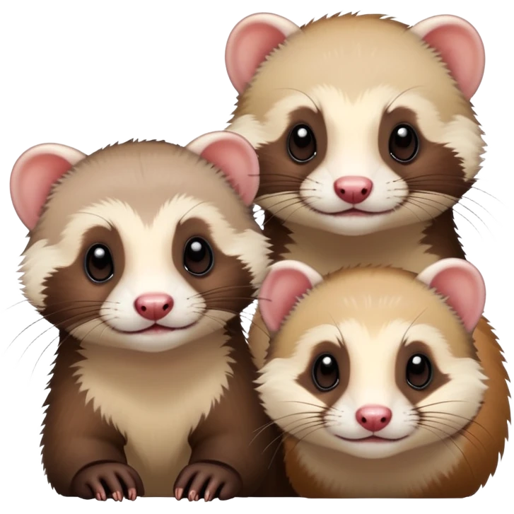 ferret with girlfriend and boyfriend  emoji