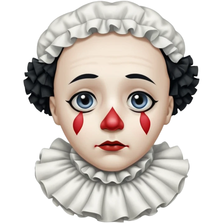 sad pierrot emoji