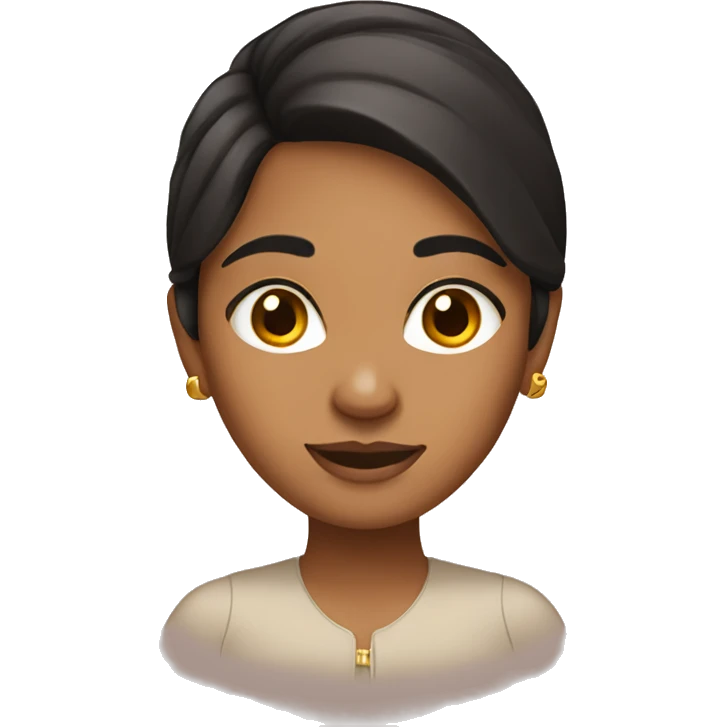 bengali girl with dark brown hair  emoji