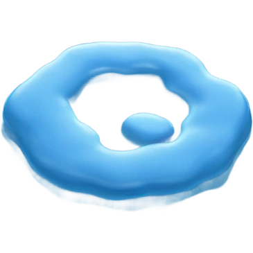 blue beautiful puddle emoji
