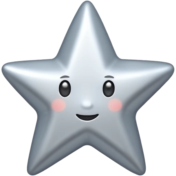 A small silver star emoji