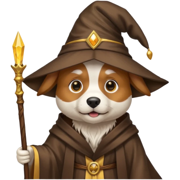Dog wizard emoji