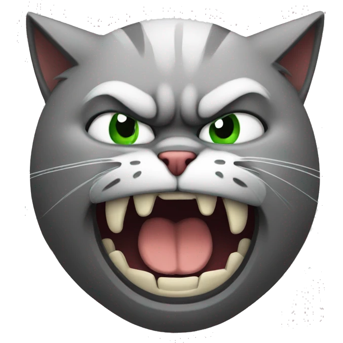 angry with cat emoji
