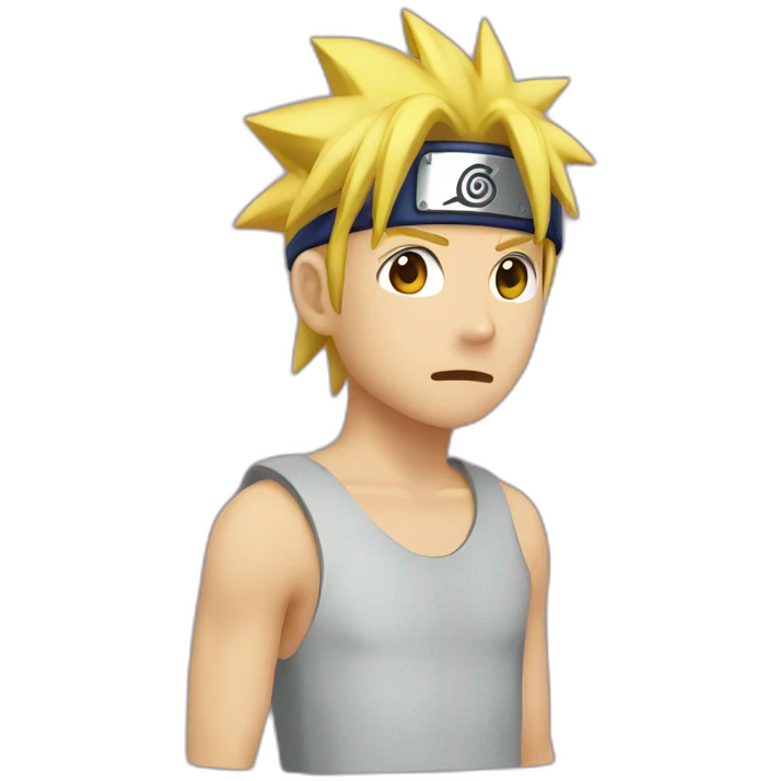 À mix between Naruto and sasuke emoji