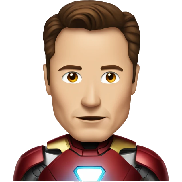 Elon Musk as Iron Man emoji