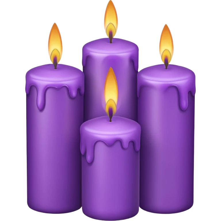 purple candles emoji