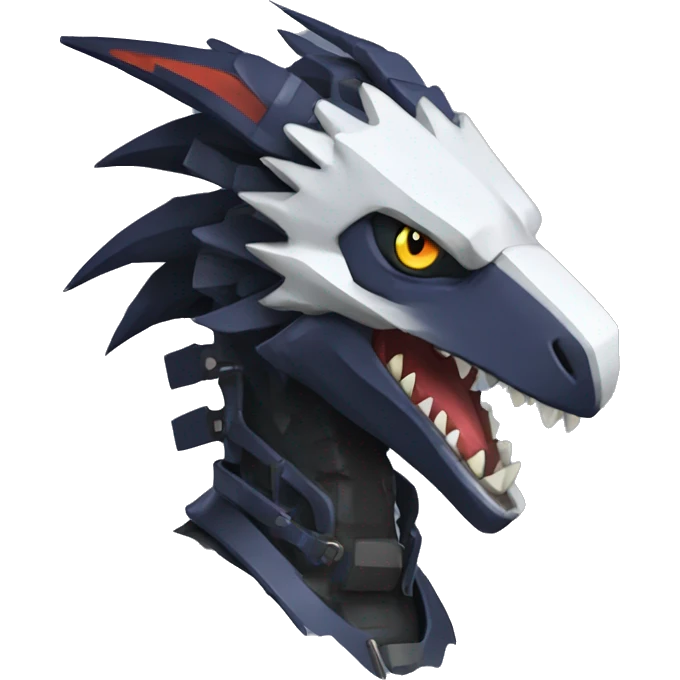 Edgy Futuristic Mechanical Sergal-raptor-nargacuga-vernid emoji