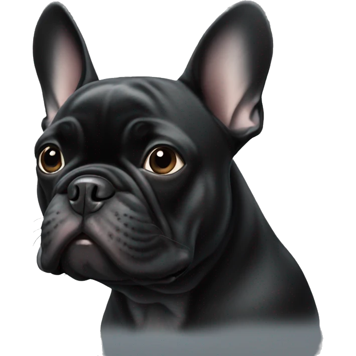 Black French Bulldog emoji