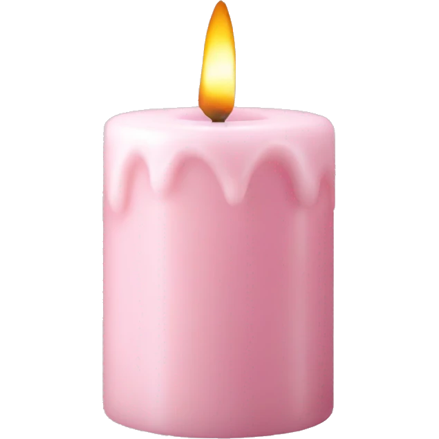 pale pink vintage candle emoji