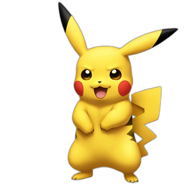Pikachu flex biceps emoji