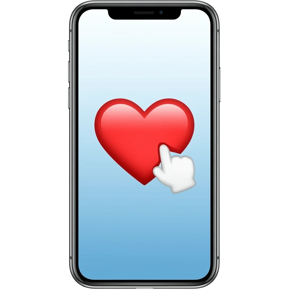 Coração iPhone emoji